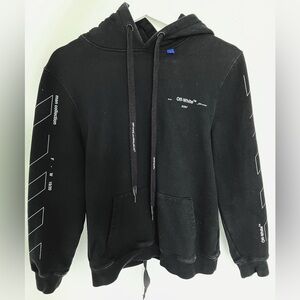 OFF-WHITE Diag Unfinished Hoodie